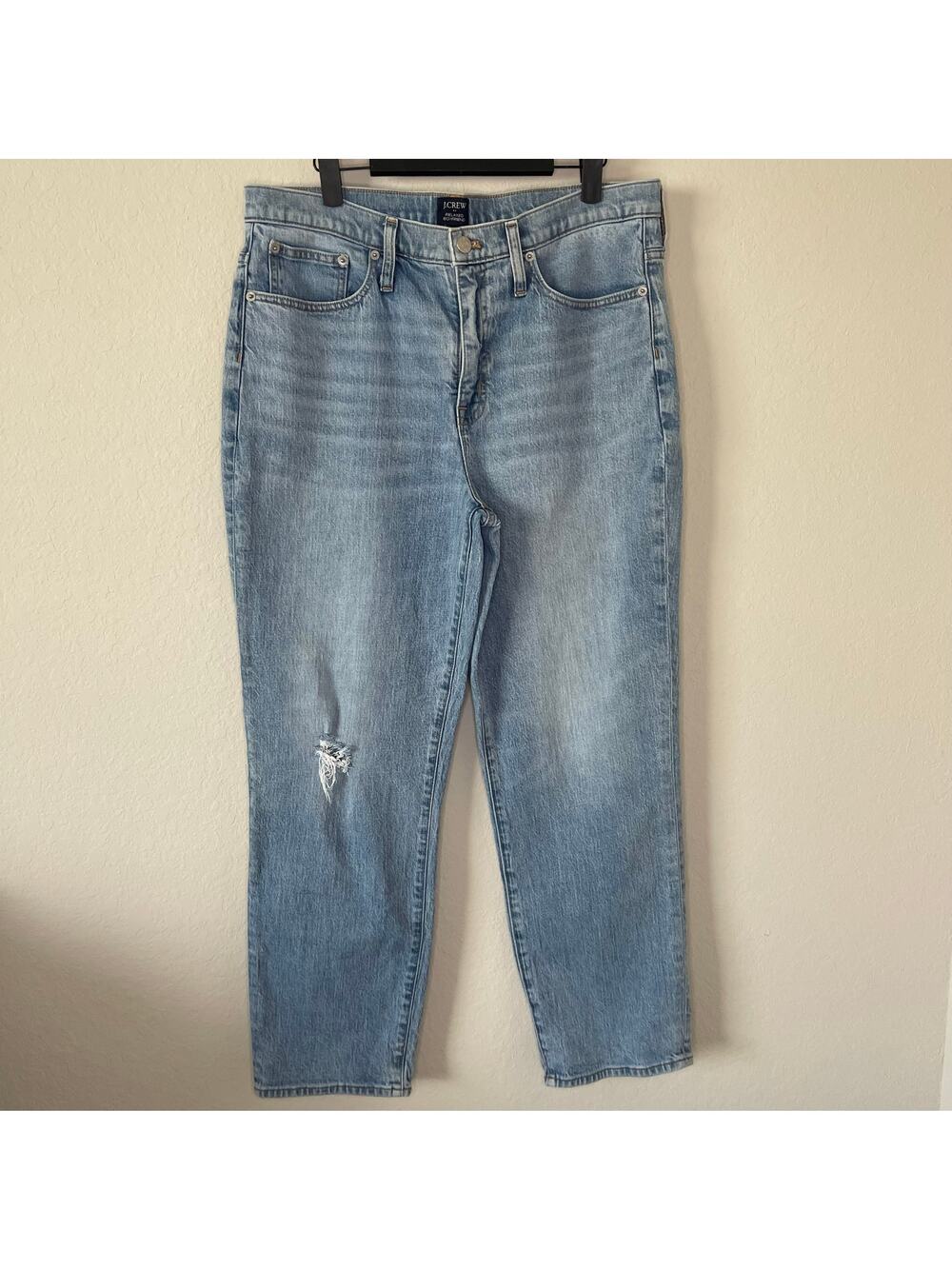 J. Crew Relaxed Boyfriend Jeans Light Wash Denim - Size 30